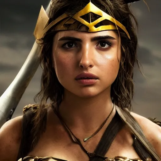 Image similar to Ana de Armas as amazon warrior hyper realistic 4K quality