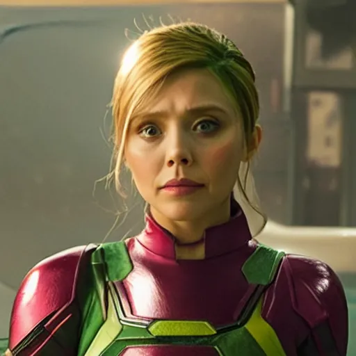 Image similar to elizabeth olsen as samus aran