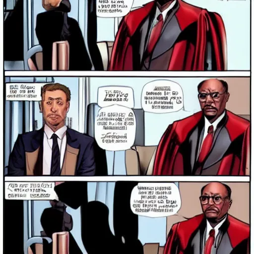 Prompt: iron man as a lawyer