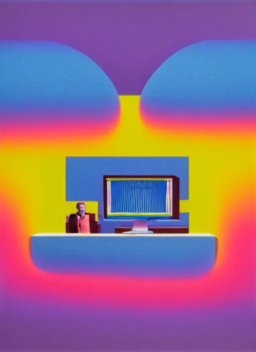 Image similar to office room by shusei nagaoka, kaws, david rudnick, airbrush on canvas, pastell colours, cell shaded, 8 k