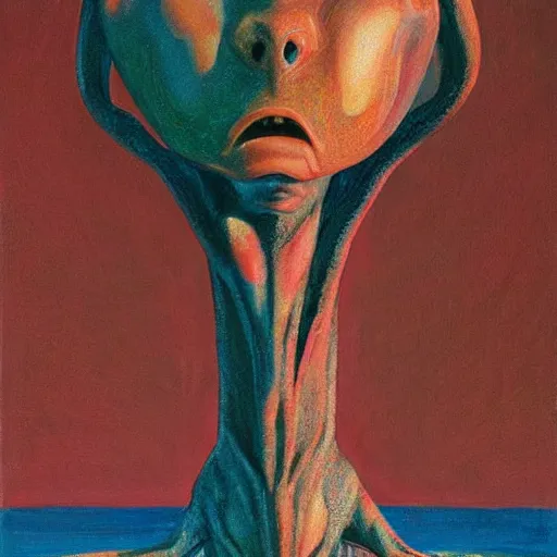 Image similar to alien by wayne thiebaud