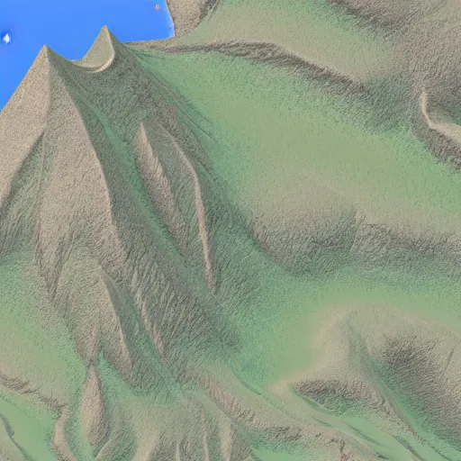 Image similar to heightmap of mountain