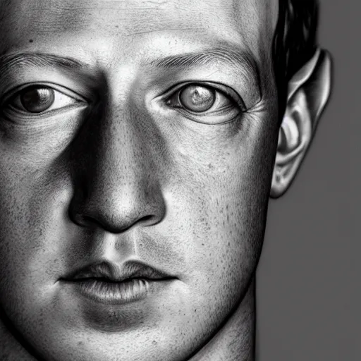 Prompt: Mark Zuckerberg as a lizard, scaled skin, dead eyes, hollow expression, pale skin, portrait, high resolution photograph, 4k
