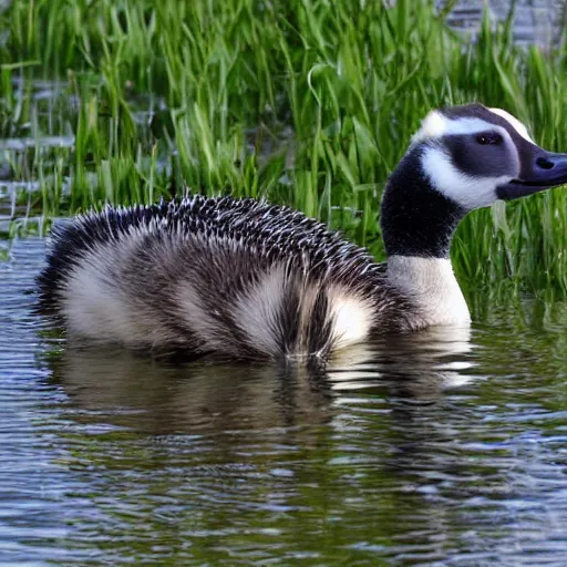 Image similar to goose badger