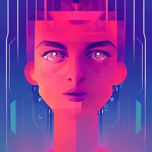 Image similar to a goddess by Petros Afshar and Beeple