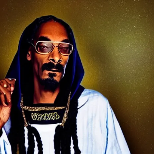 Image similar to snoop dogg as a prophet mohammed, perfect faces, instagram photo shoot