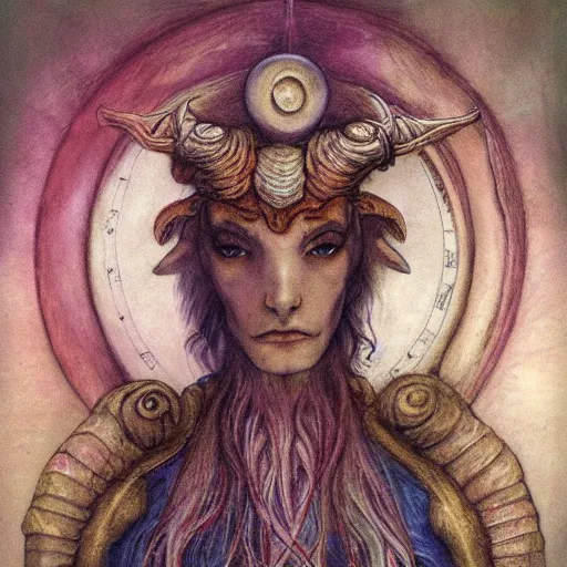 Prompt: aries zodiac artwork by brian froud