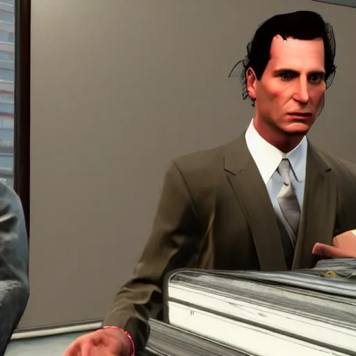 Prompt: patrick bateman in gtav