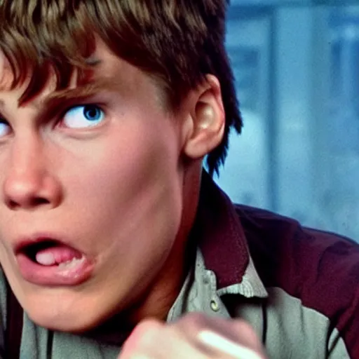 Image similar to Live Action Still of Jerma985 in The Goonies, real life, hyperrealistic, ultra realistic, realistic, highly detailed, epic, HD quality, 8k resolution, body and headshot, film still