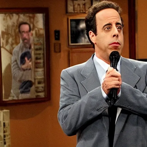 Prompt: Jerry Seinfeld in it's always sunny in Philadelphia