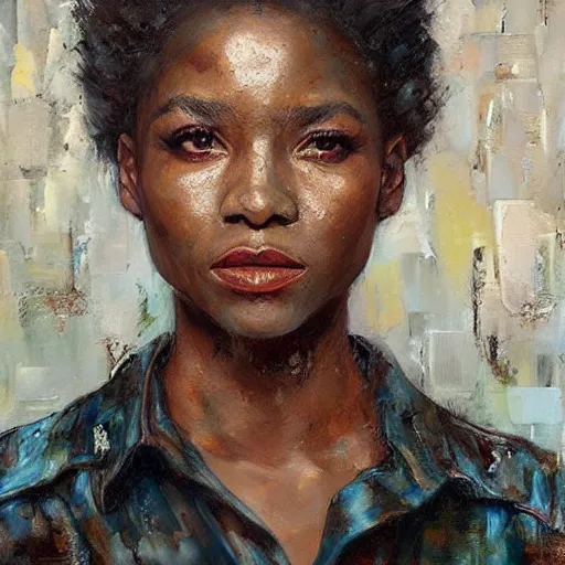 Prompt: a portrait of a character by tim okamura