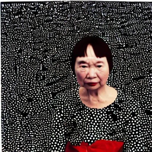 Image similar to yayoi kusama self portrait