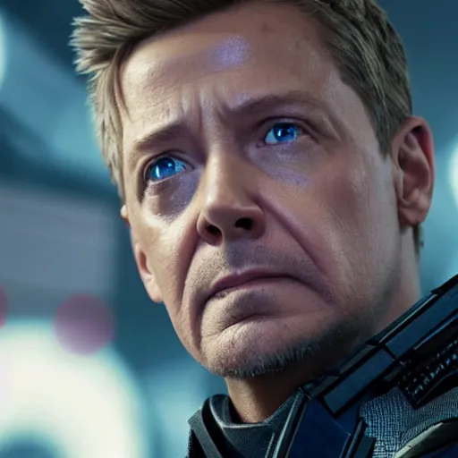 Prompt: film still of Eliot Page as Hawkeye in Avengers Endgame