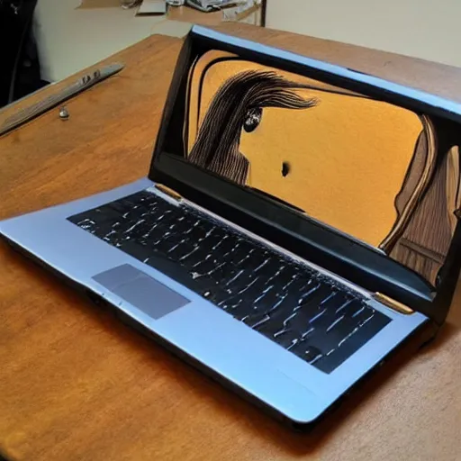 Prompt: Laptop designed by Salvador Dali