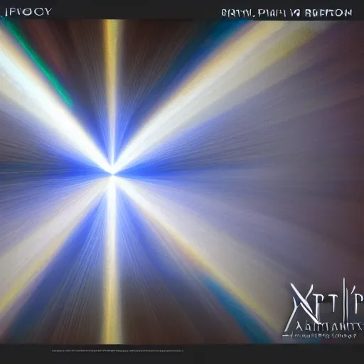 Image similar to rays of light diffracted through prism, by anthony van dyck, artstation