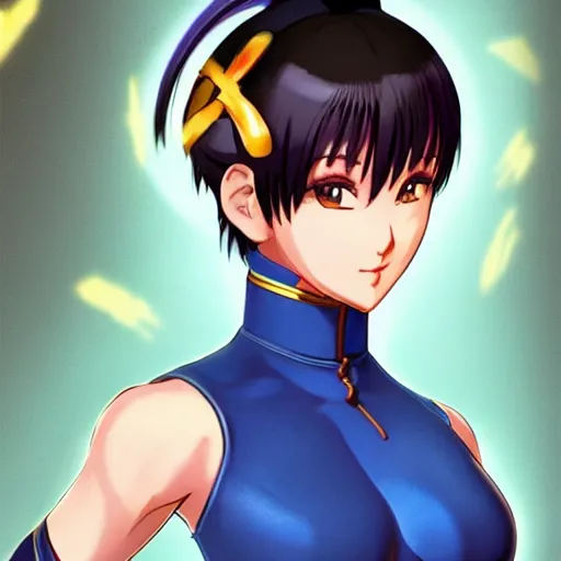 Prompt: Chun-Li with bangs and bob haircut, Anime Key visual, High Resolution, 4k HD, sharp, trending on artstation,