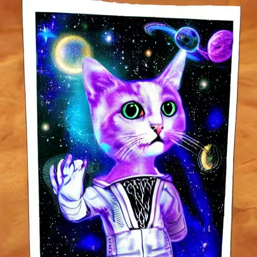Prompt: space cat