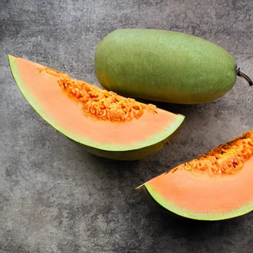 Image similar to muskmelon like a elon musk face