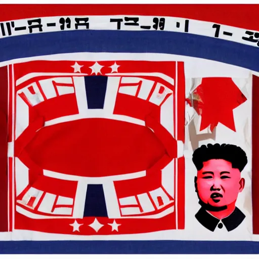 Image similar to supreme x north korea collab