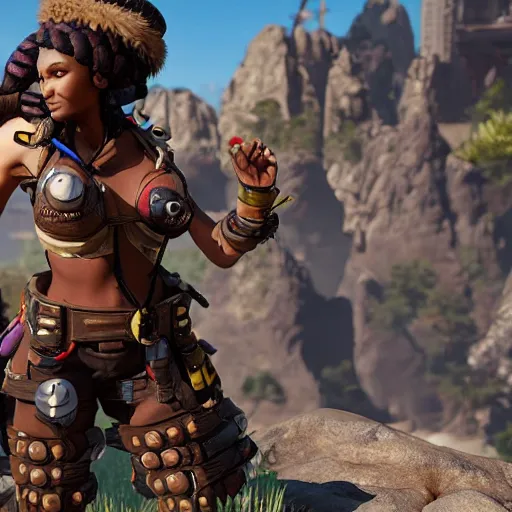 Prompt: pathfinder with boobs, apex legends, source engine