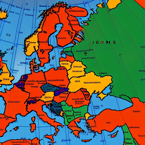 Image similar to europe map with names
