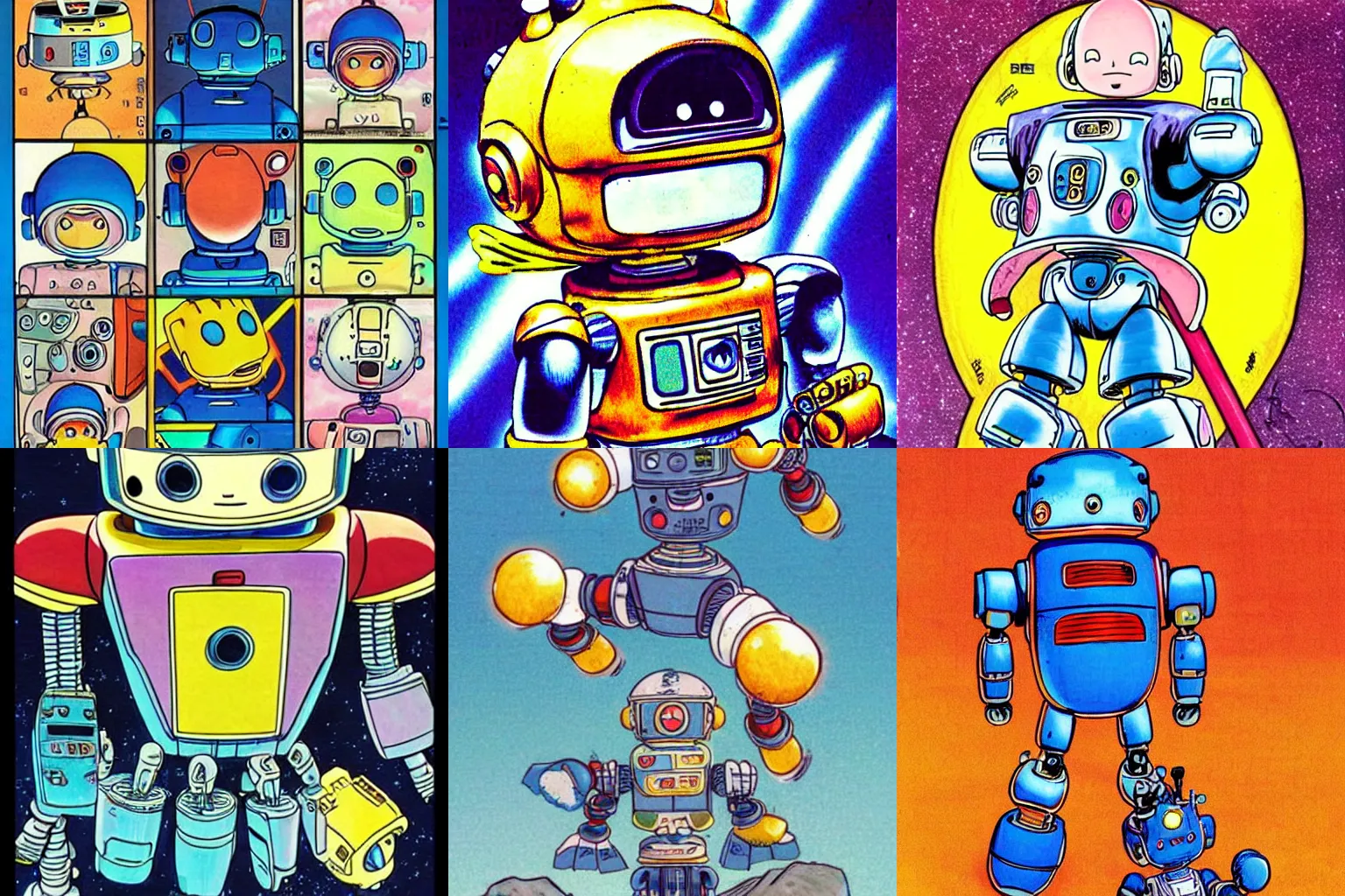 Prompt: a cute robot boy with magical powers, art by akira toriyama!!!!!!!!!!!!!!