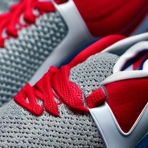 Image similar to close up product still of The New Ironman Nike sneakers, 4k