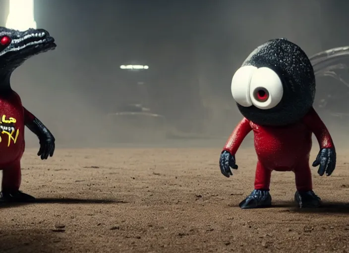 Prompt: film still of nibbler in the new scifi movie, 4 k