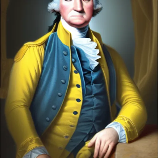 Image similar to george washington in 2 0 2 2, colored hd, modern times, 1 st president, rtx on, uhd 4 k