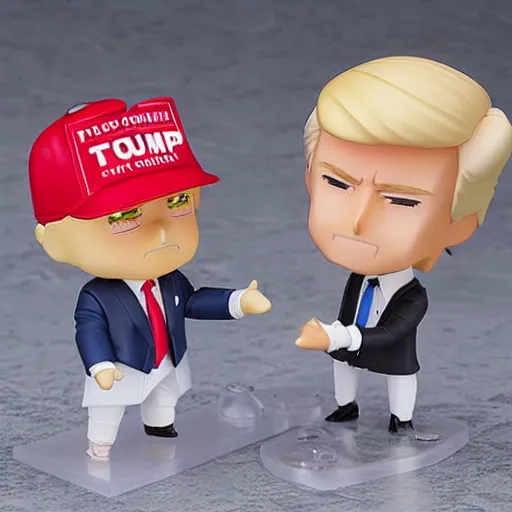 Prompt: nendoroid of donald trump