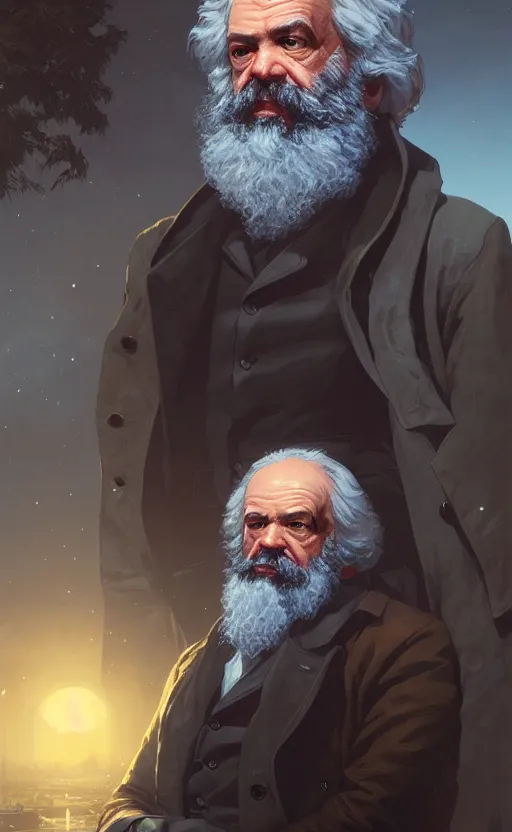 Prompt: highly detailed portrait of karl marx in gta v, stephen bliss, unreal engine, fantasy art by greg rutkowski, loish, rhads, ferdinand knab, makoto shinkai and lois van baarle, ilya kuvshinov, rossdraws, tom bagshaw, global illumination, radiant light, detailed and intricate environment, space, moon, blue