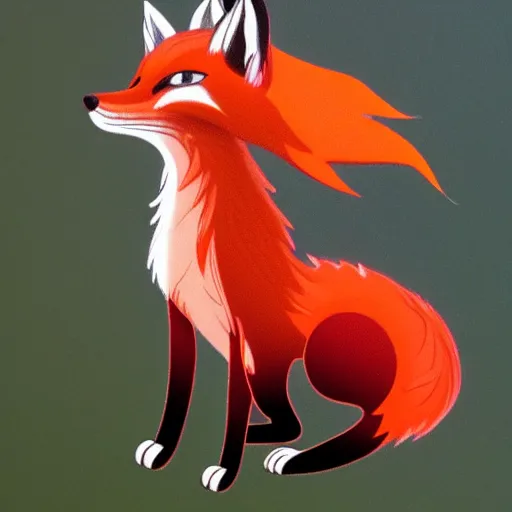 Prompt: fire fox