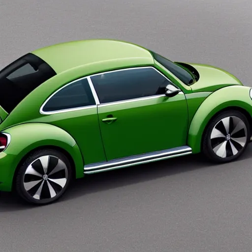 Prompt: volkswagen beetle 2 0 2 4 new model, green, professional photo