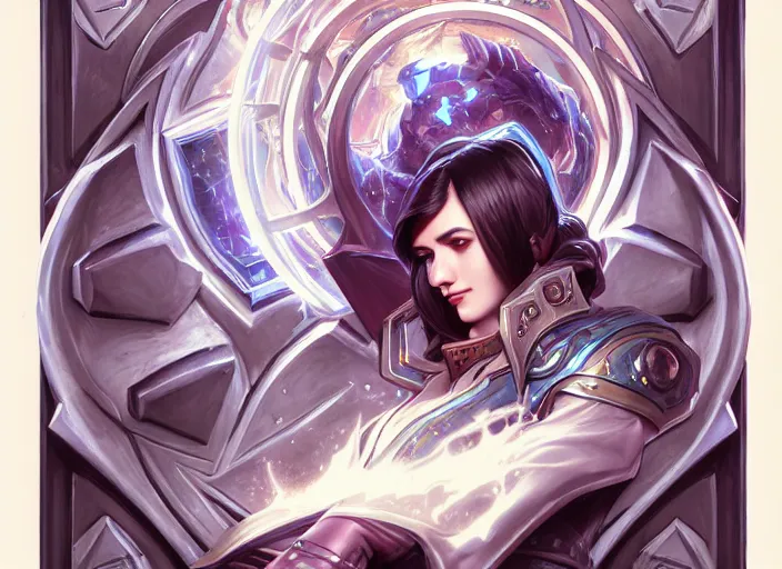 Image similar to nikola tesla, fantasy, whimsical, dungeons and dragons, league of legends splash art, heroes of the storm splash art, hearthstone splash art, world of warcraft splash art, overwatch splash art, art by artgerm, art by alphonse mucha, intricately detailed, highly detailed, trending on artstation, 4 k