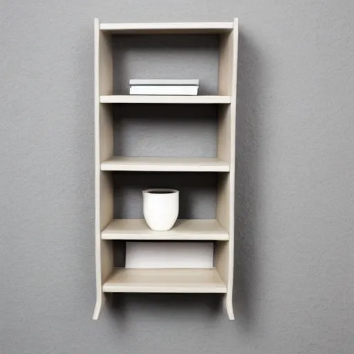 Image similar to white zen clean modern minimalist sparse oak shelf