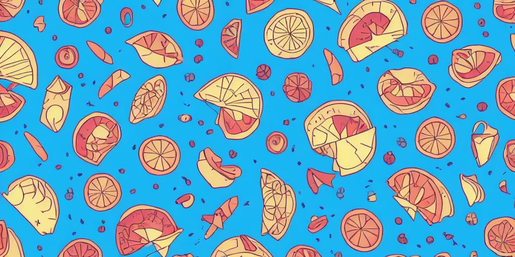 Prompt: chill summer pattern by trigger animation