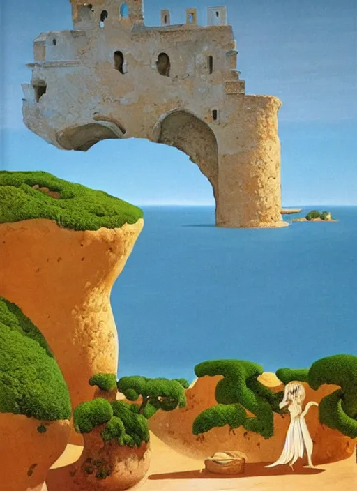 Prompt: Apulia by Roger Dean