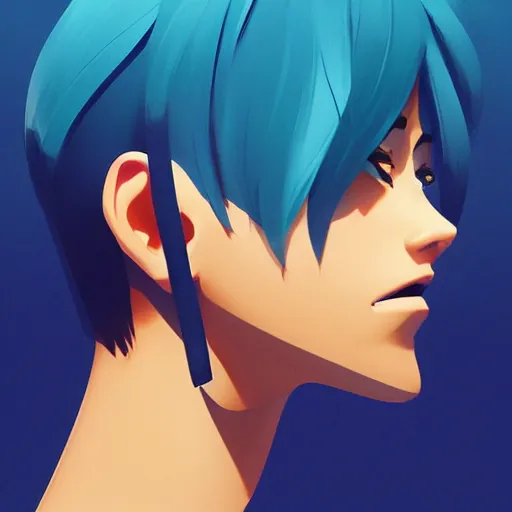 Image similar to face icon stylized minimalist 3 do interactive multiplayer, loftis, cory behance hd by jesper ejsing, by rhads, makoto shinkai and lois van baarle, ilya kuvshinov, rossdraws global illumination