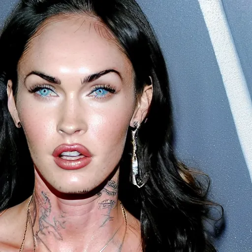 Prompt: megan fox as mgk