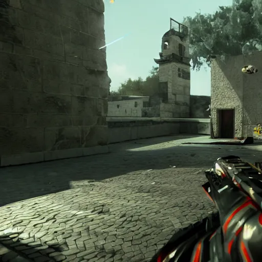 Prompt: screenshot of viper doing a trick shot in valorant video game, 4 k