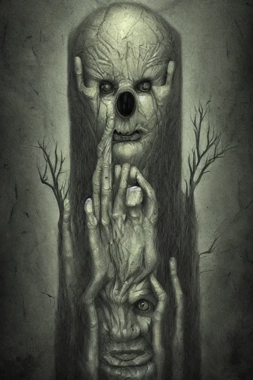 Prompt: council of ghosts in the style of Anton Semenov, horror, macabre art, realistic painting, high definition, digital art, very detailed