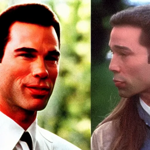 Prompt: john travolta as forrest gump