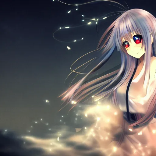 Image similar to Anime girl, HD anime, cinematic lighting, trending on Pixiv, wallpaper,