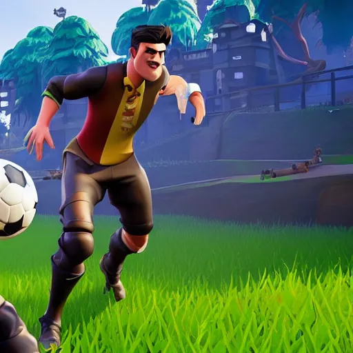 Prompt: harry maguire as a fortnite character