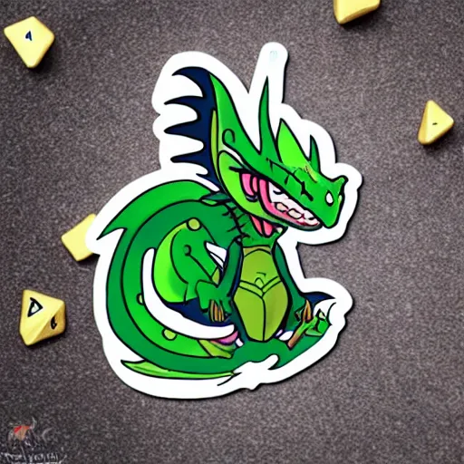 Image similar to cute d & d chibi dragon character sticker