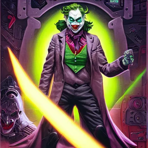 Image similar to joker as the doom slayer, pixar style, by tristan eaton stanley artgerm and tom bagshaw.