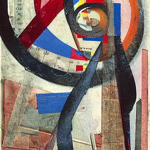 Prompt: an artwork by kurt schwitters, exquisite composition