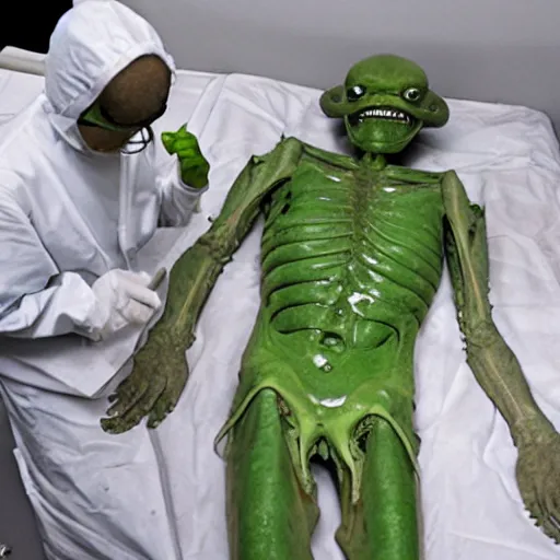 Image similar to alien autopsy