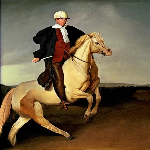 Image similar to this is hell, oil painting by george stubbs