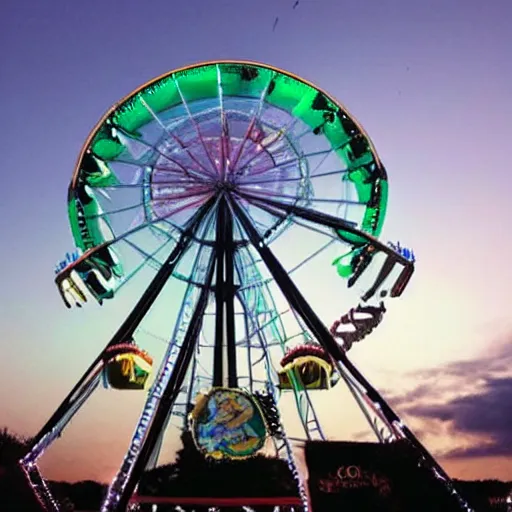 Image similar to Extreme scale ferris wheel